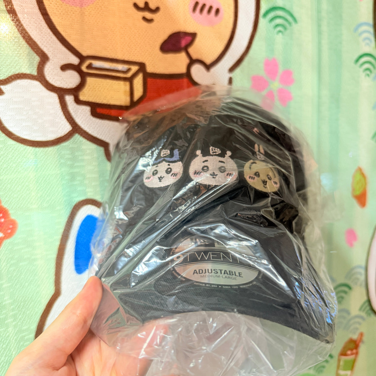 CHIIKAWA new era cap帽 (黑色) 現貨