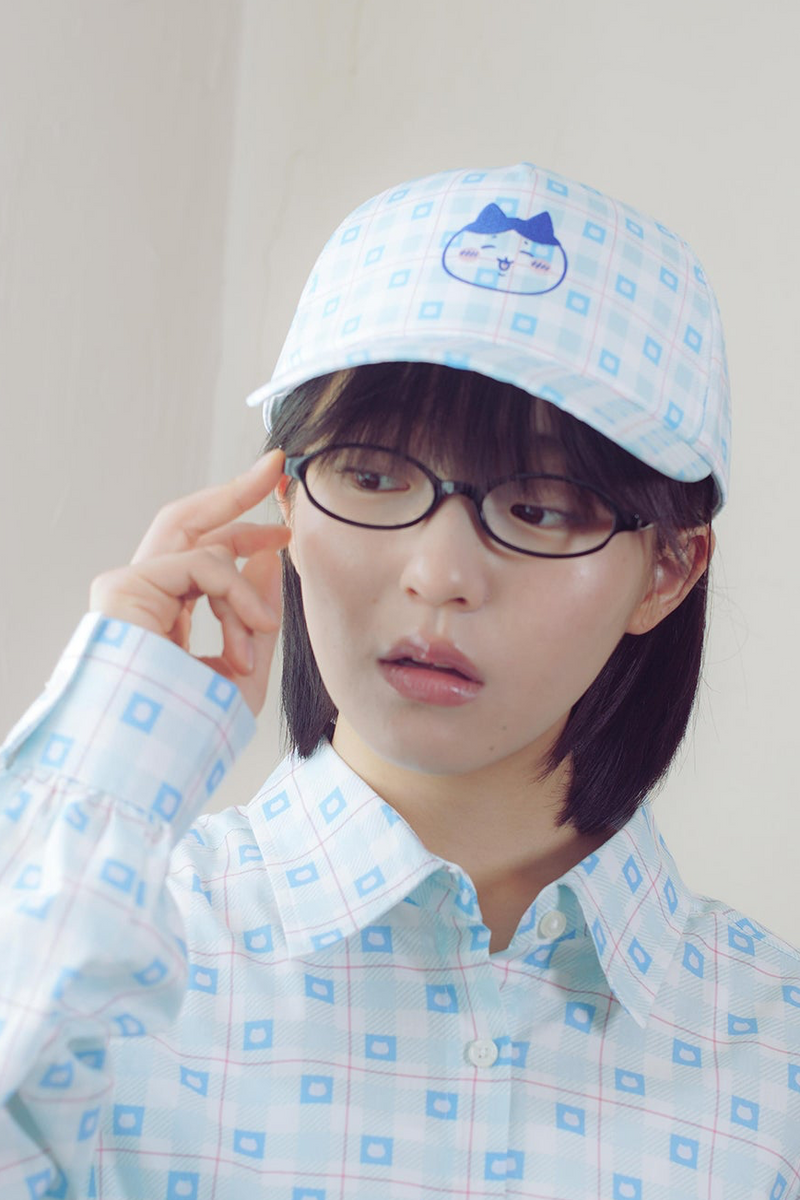 CHIIKAWA 小八 check cap 帽 (預訂)-summer sale