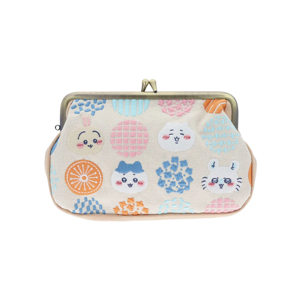 CHIIKAWA 刺繡長金口包/銀包 現貨