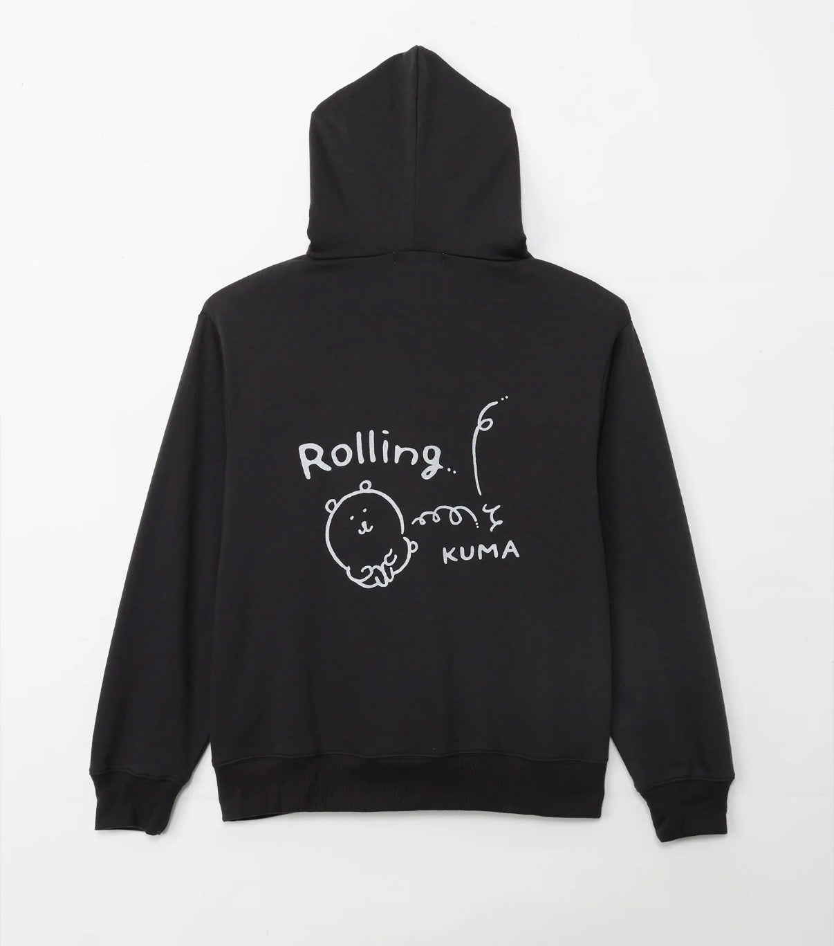 NAGANO CHARACTER joke bear rolling zip hoodie 預訂-summersale