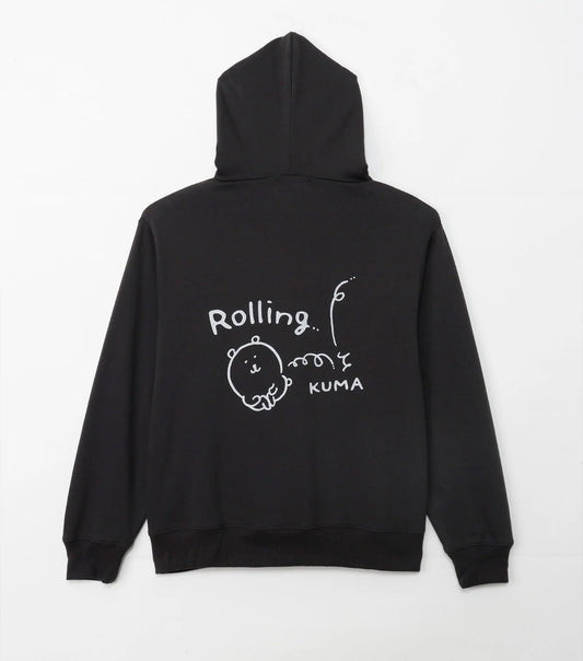 NAGANO CHARACTER joke bear rolling zip hoodie 預訂-summersale