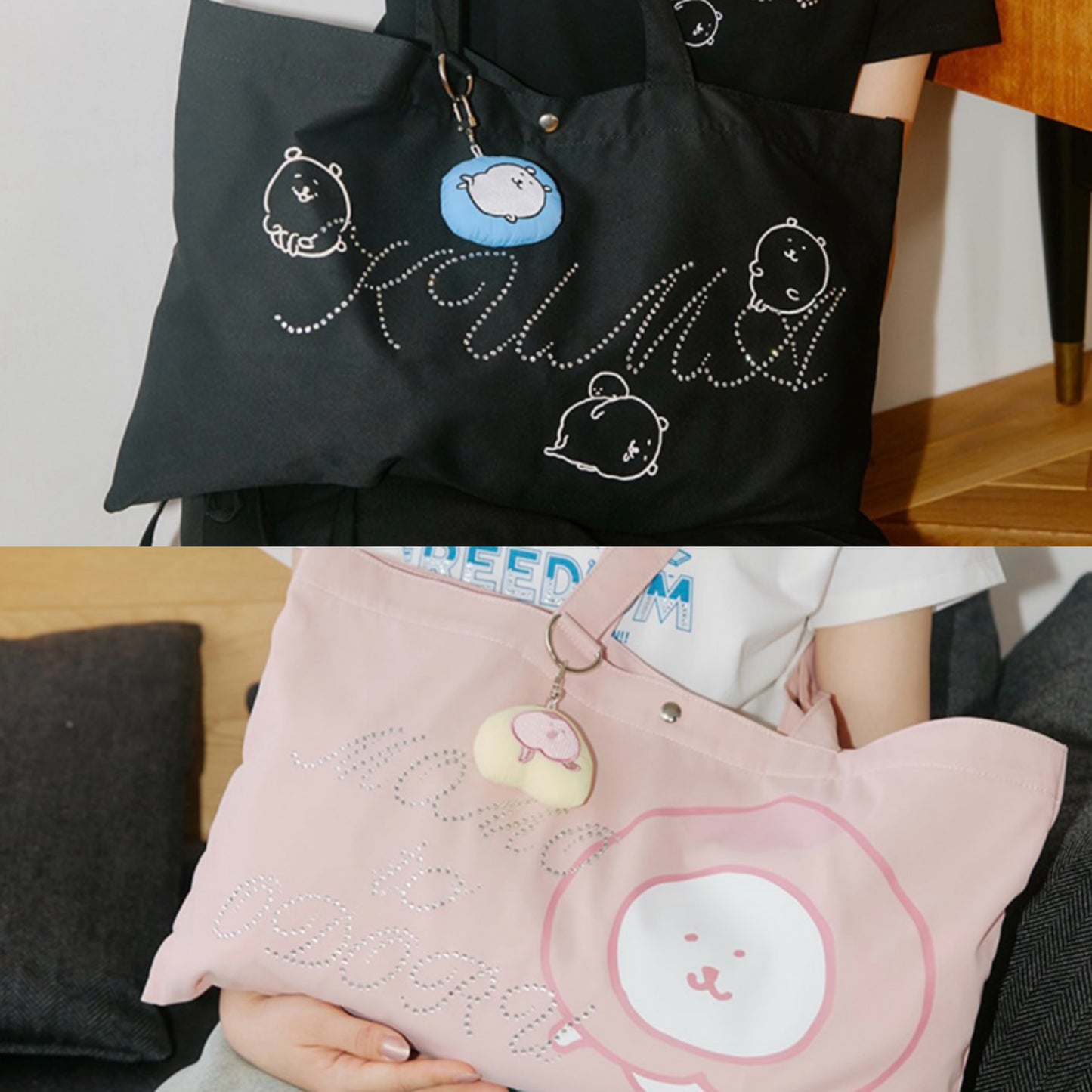 NAGANO CHARATER JOKE BEAR 帶吊飾的手提包totebag 預訂