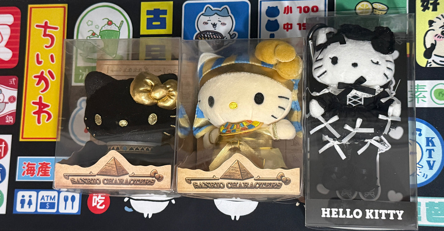 Sanrio acg 動漫節限定 hello kitty set (埃及黑貓/埃及法老王/甜美復古)