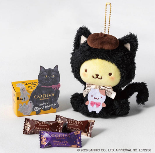 SANRIO X Godiva 萬聖節布甸狗 掛件公仔 連朱古力 預訂(9月下旬到貨)
