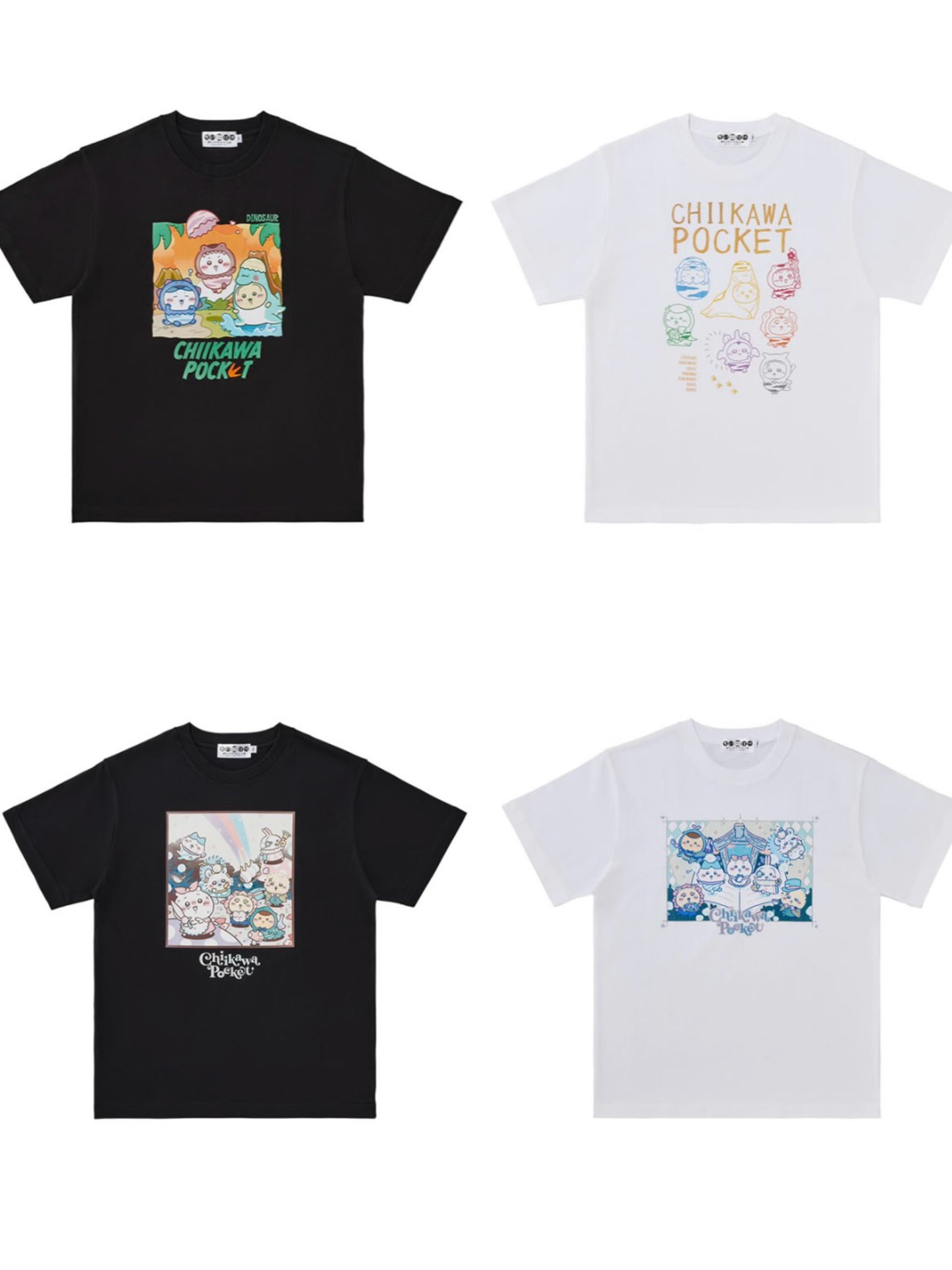 CHIIKAWA POCKET 恐龍/愛麗絲系列 短袖tee 預訂 9月中旬到貨