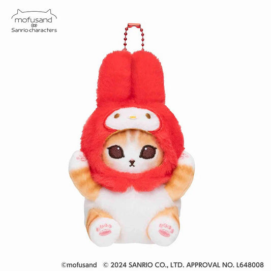 Mofusand X SANRIO melody款 掛件公仔 現貨