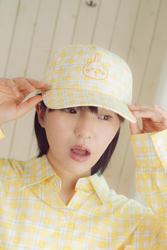 CHIIKAWA usagi check cap 帽 (預訂)-summer sale