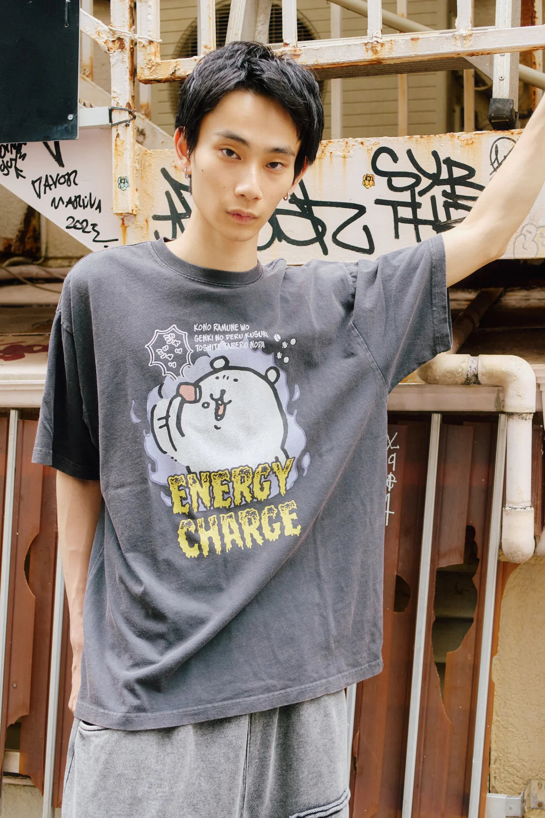 NAGANO CHARACTER JOKE BEAR Rock系列  ENERGY CHARGE T恤 預訂