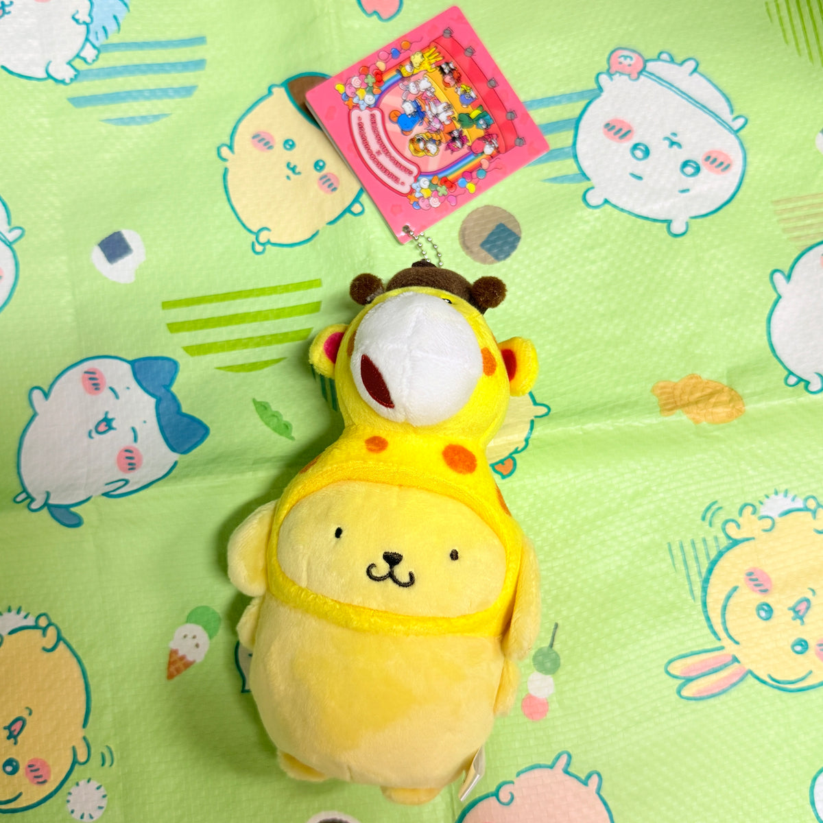 SANRIO 長頸鹿布甸狗掛件公仔 現貨
