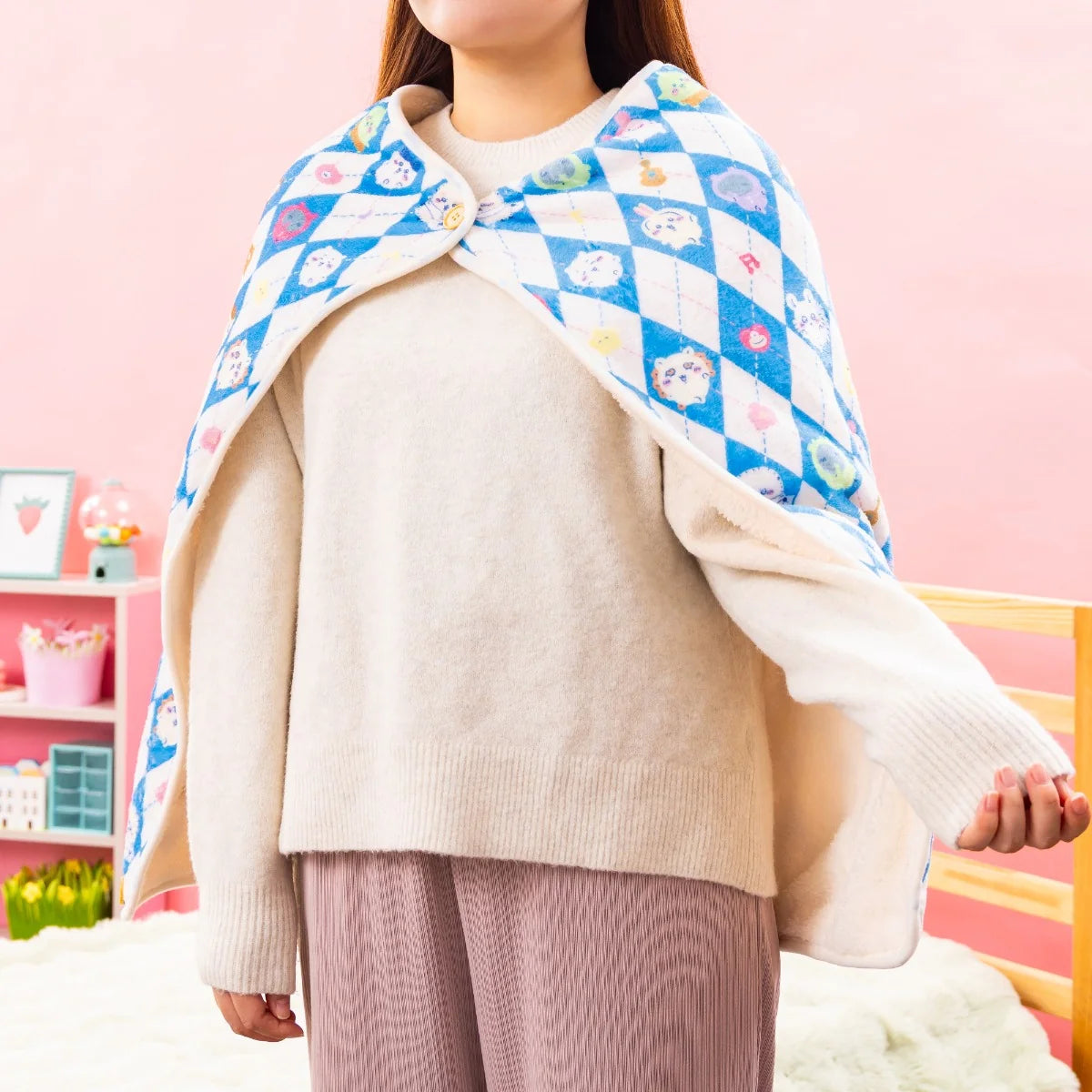 CHIIKAWA 9/10新品 附收納袋3WAY多功能保暖毯 預訂 (10月下旬到貨)