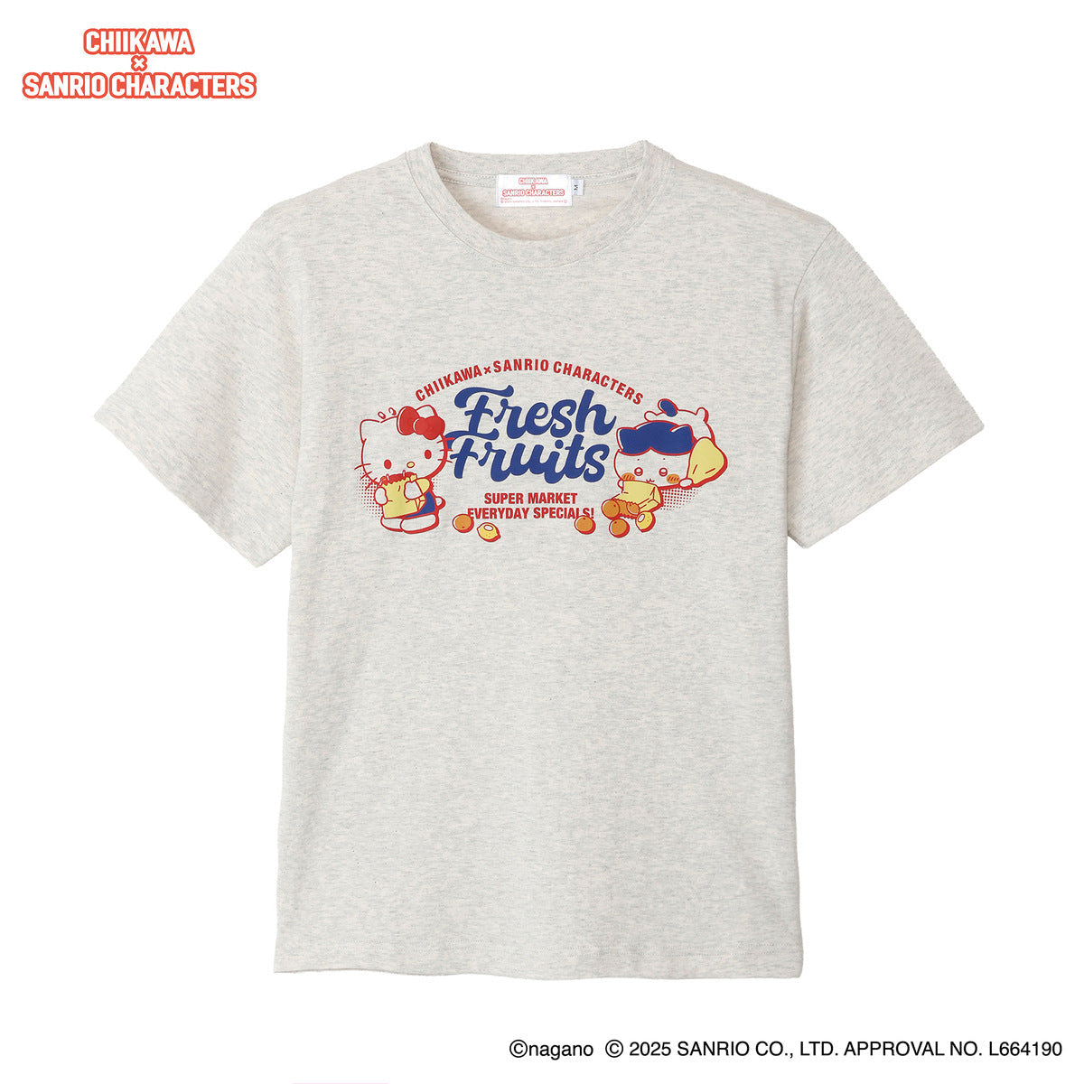 CHIIKAWA X SANRIO 短袖tee 預訂 9月中旬到貨-summersale