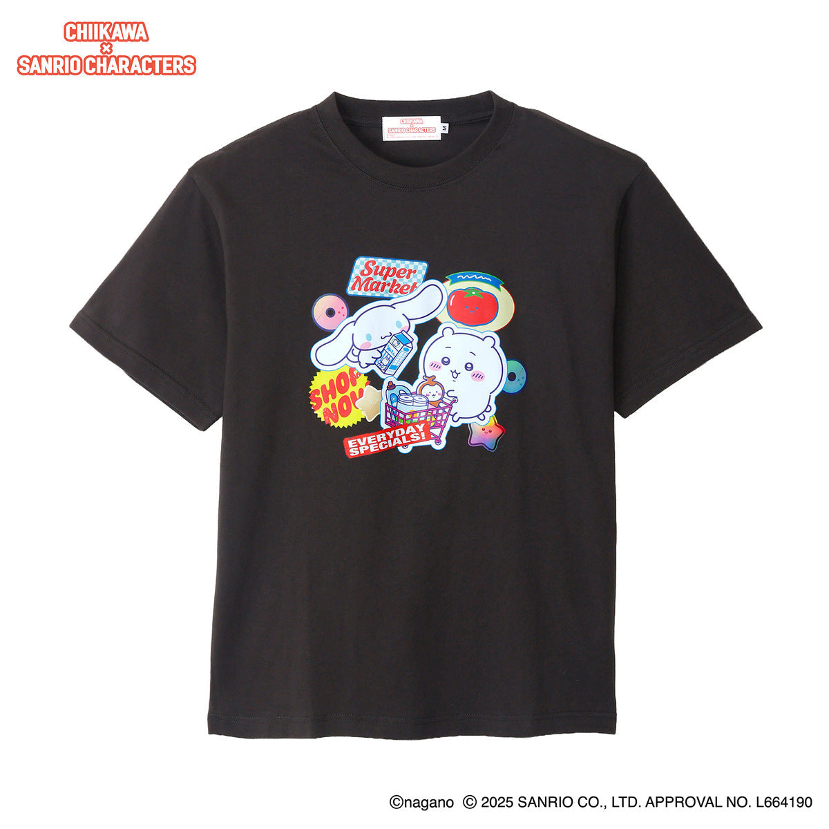 CHIIKAWA X SANRIO 短袖tee 預訂 9月中旬到貨-summersale