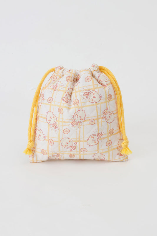 CHIIKAWA 黃色索繩收納袋 (預訂)-summer sale
