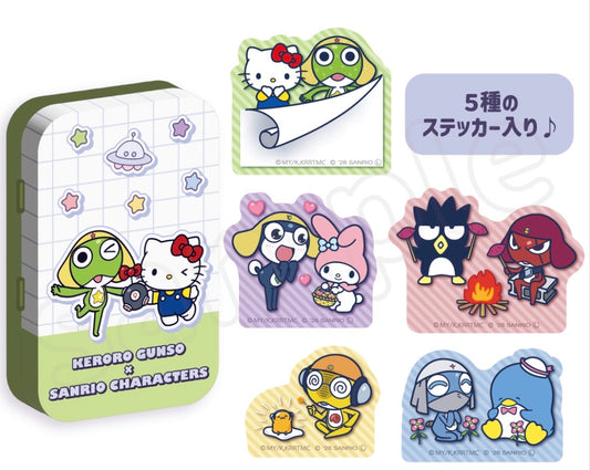 KERORO X SANRIO 盒裝貼紙 預訂(10月下旬到貨)