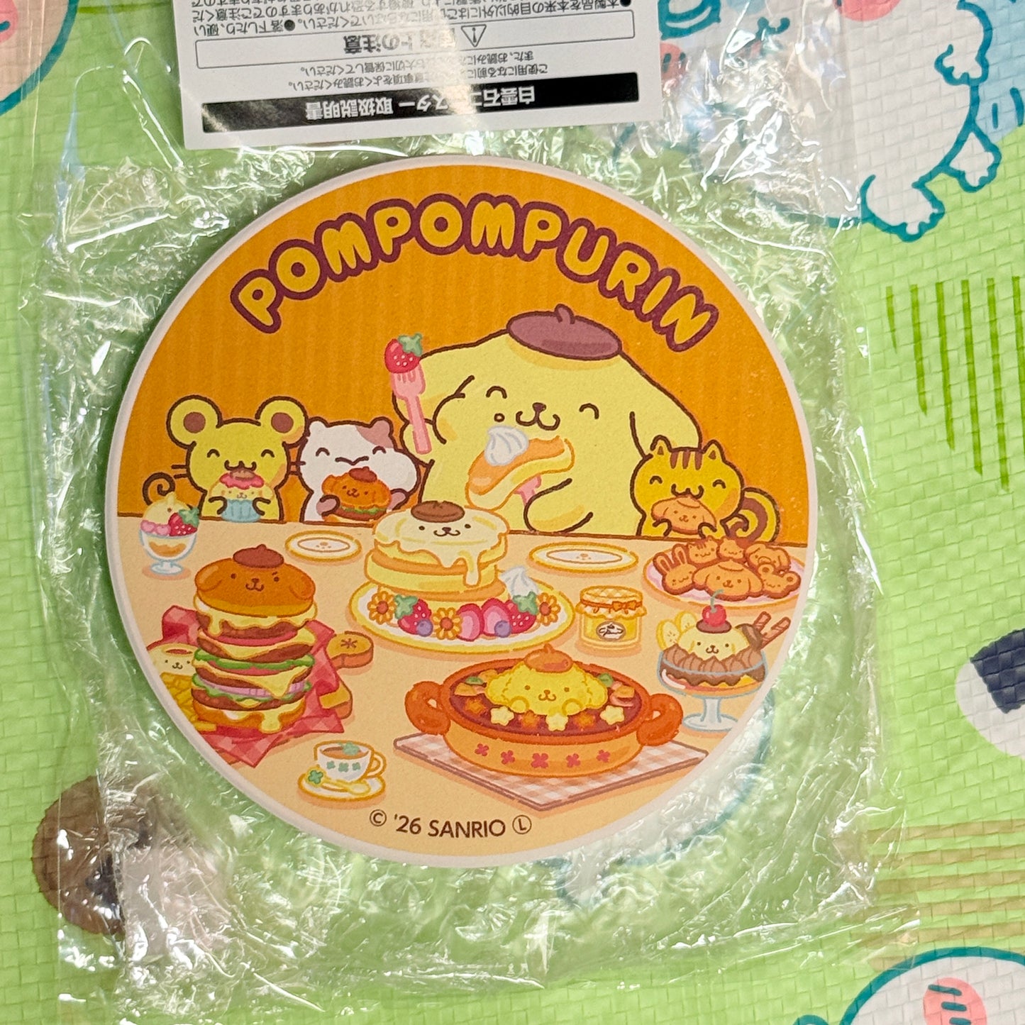 SANRIO pompompurin 布甸狗 CAFE限定杯墊 現貨