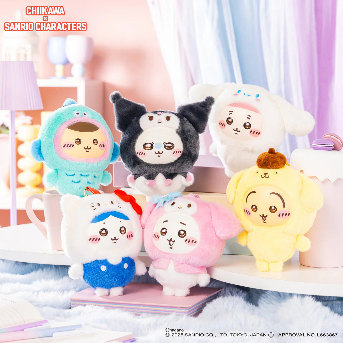 CHIIKAWA X SANRIO Kiramekko 掛件公仔 現貨