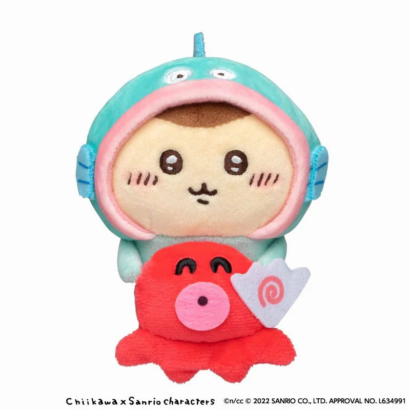 CHIIKAWA X SANRIO 栗子 X 水怪 桌面掛勾公仔 現貨