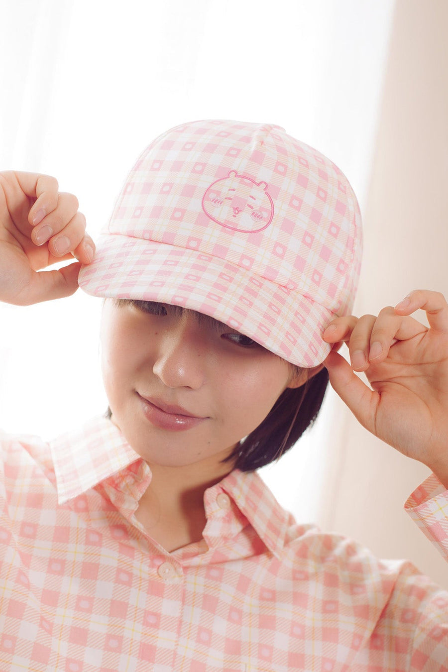 CHIIKAWA chii check cap 帽 (預訂)-summer sale