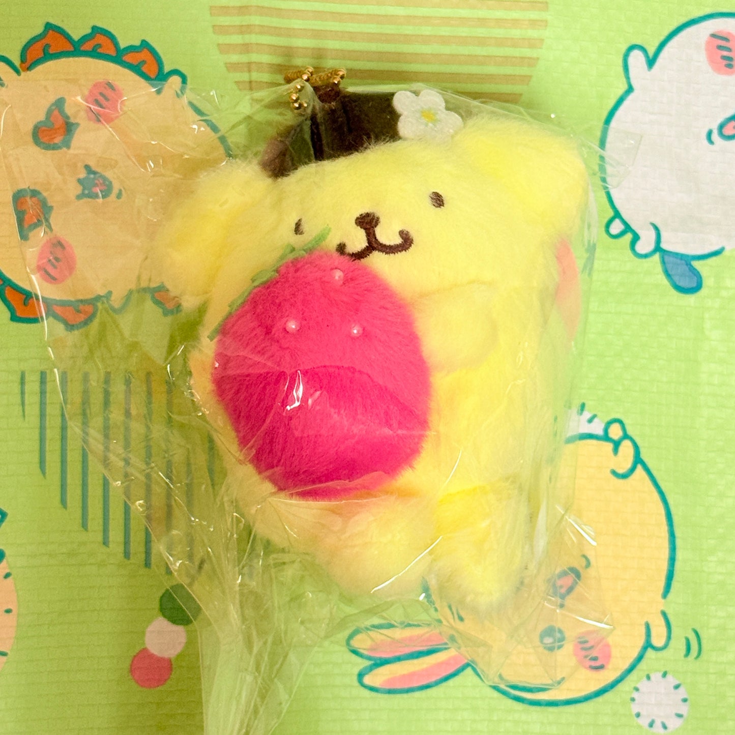 SANRIO pompompurin 布甸狗 草莓 掛件公仔 現貨